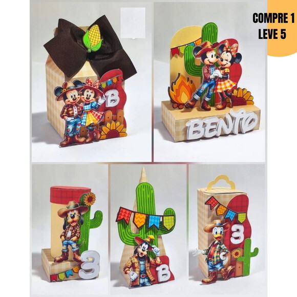 Arquivo de Corte Mickey e Minnie São João Kit Festa -3493