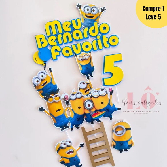 Arquivo de Corte Minions Topo de Bolo -491