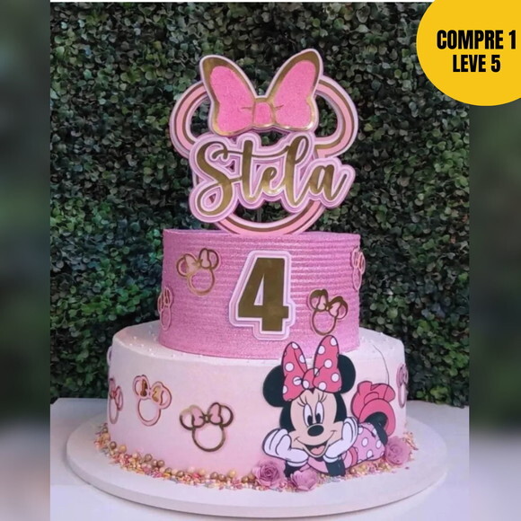 Arquivo de Corte Minnie Topo de Bolo 95 -