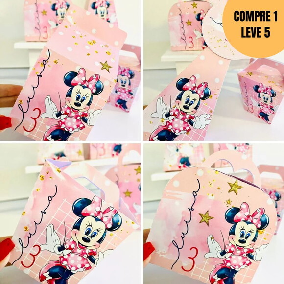Arquivo de Corte Minnie Rosa Kit Festa Pronta -4371