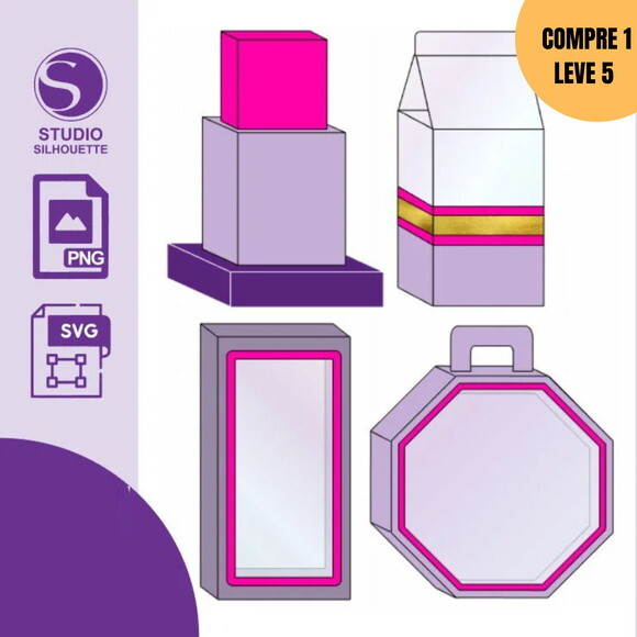 Arquivo de Corte Molde Caixa + Mockup -3502