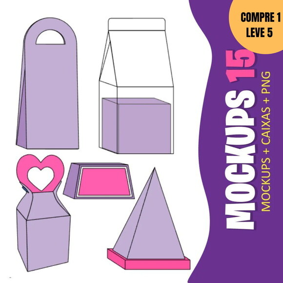 Arquivo de Corte Molde Caixa + Mockup -3364