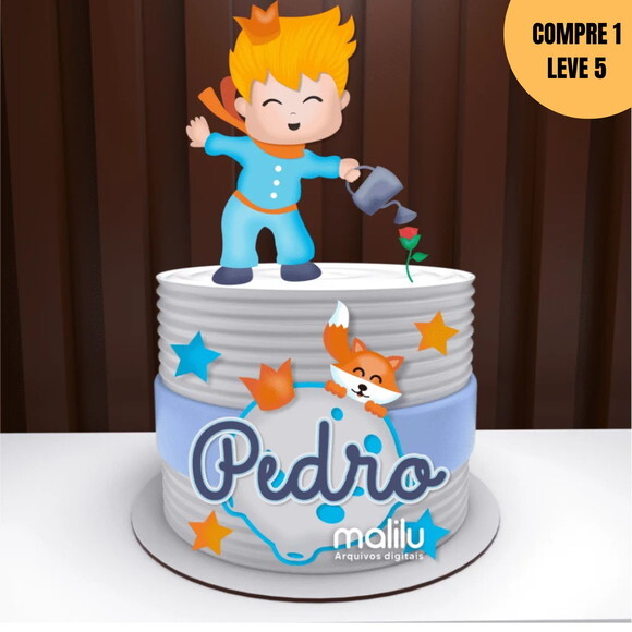 Arquivo de Corte o Pequeno Príncipe Topo de Bolo -2636