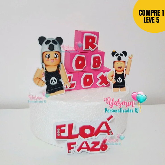 Arquivo de Corte Roblox Menina Topo de Bolo 39