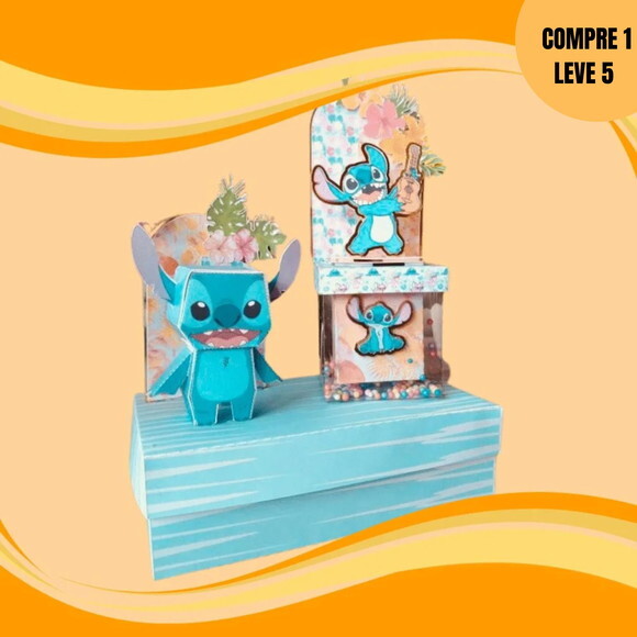 Arquivo de Corte Stitch Caixa 3d Premium -3492