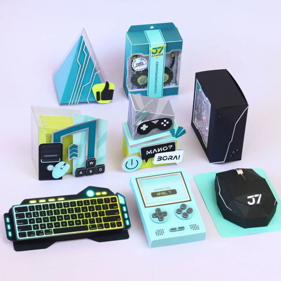 Arquivo de Corte Super Combo de Caixas Gamer -982