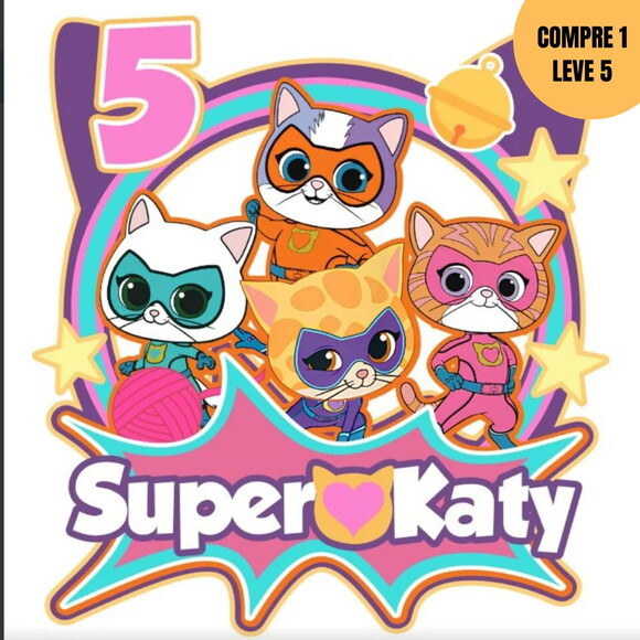 Arquivo de Corte Superkitties Topo de Bolo -4110