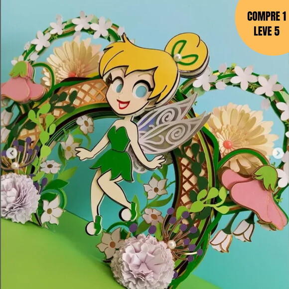 Arquivo de Corte Tinkerbell a Topo de Bolo -3865