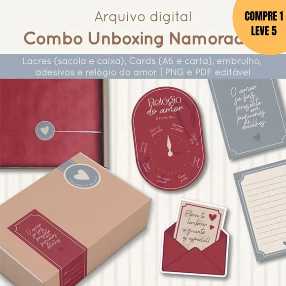 Arquivo de Corte Unboxing Namorados -3787