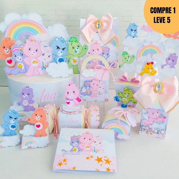 Arquivo de Corte Ursinhos Carinhosos Kit Festa Pronta -3520