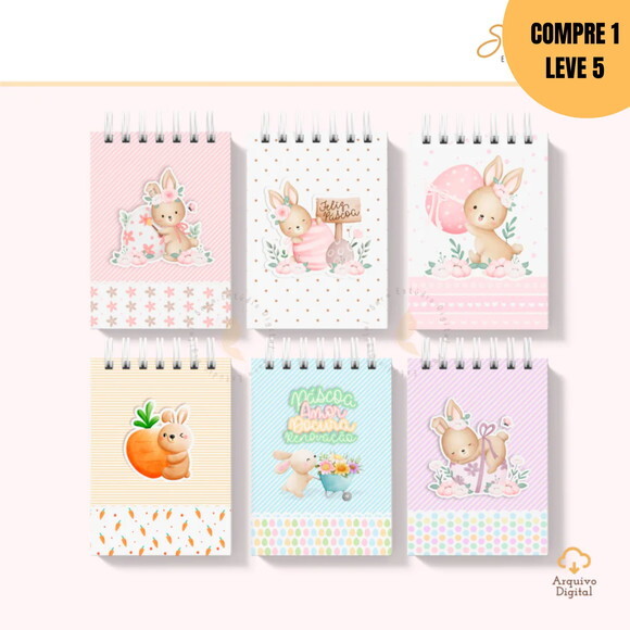 Arquivo Digital 10 Capas para Bloquinhos A6 -2608
