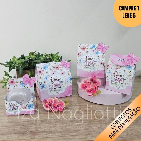 Arquivo Digital 4 Modelos de Caixinhas para Sabonetes -4050