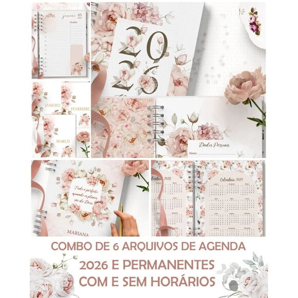 Arquivo Digital 6 Agendas 2026 e Permanente Com/sem H -4925