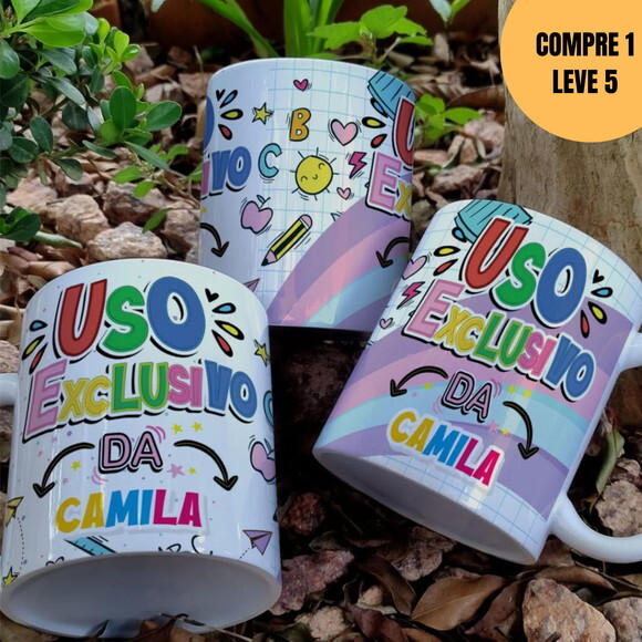 Arquivo Digital Abc Volta às Aulas Artes para Caneca -6119