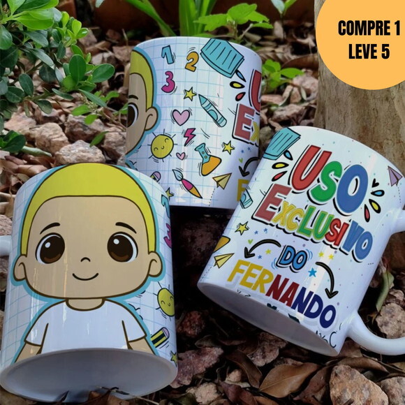 Arquivo Digital Abc Volta às Aulas Artes para Caneca -6119