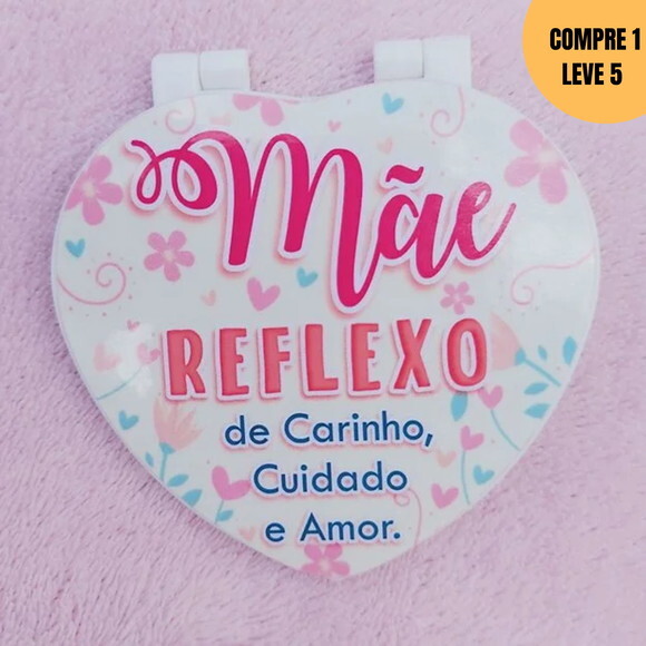 Arquivo Digital Adesivo Espelho Coração Dia das Mães -3134