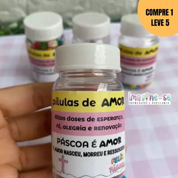 Arquivo Digital Adesivo para Rótulo Potinho Páscoa -1734