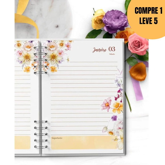 Arquivo Digital Agenda 2026 1dpp Floral Encanto -5680