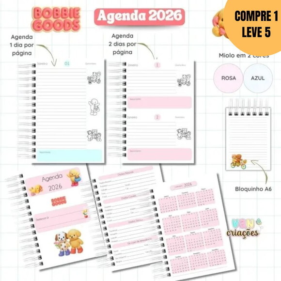 Arquivo Digital Agenda 2026 Datada Bobbie Goods -4530