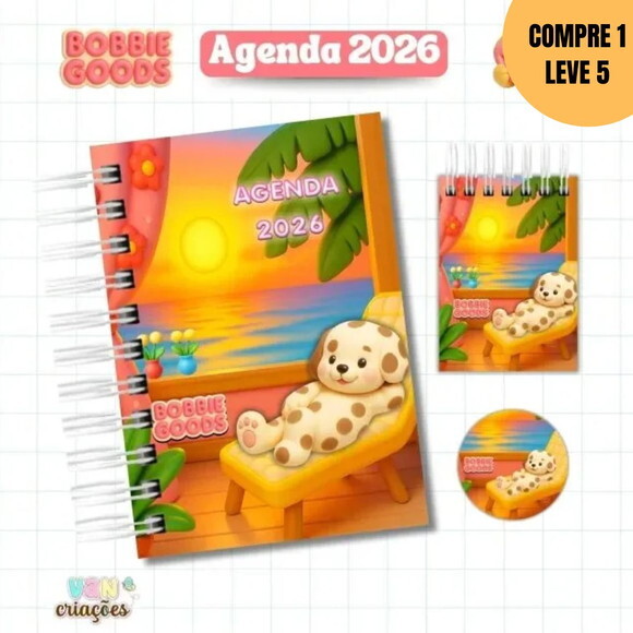 Arquivo Digital Agenda 2026 Datada Bobbie Goods -4530