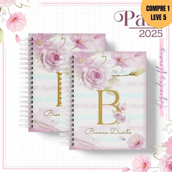 Arquivo Digital Agenda Alfabeto Floral Candy 2025 -249