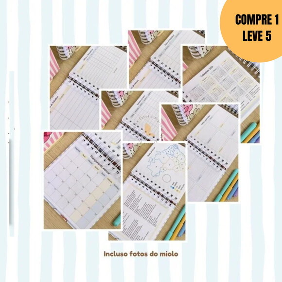Arquivo Digital Agenda Escolar 2026 Azul e Amarelo Mini-5924