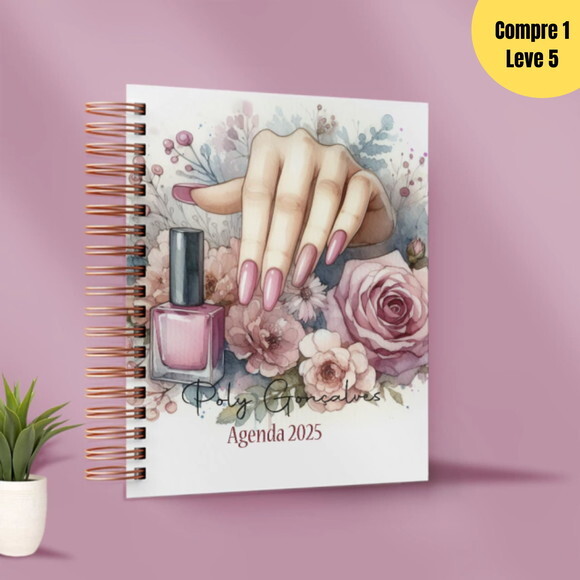 Arquivo Digital Agenda Manicure Flowers 2025 - 413