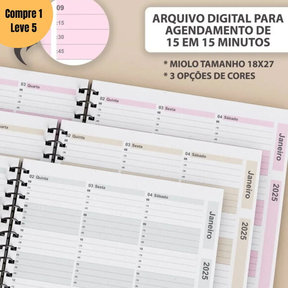 Arquivo Digital Agendamento Semanal 2025 de 15 em 15m -735