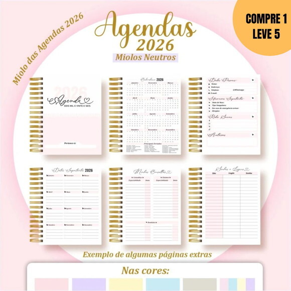 Arquivo Digital Agendas 2026 Pack Miolos Neutros -5847