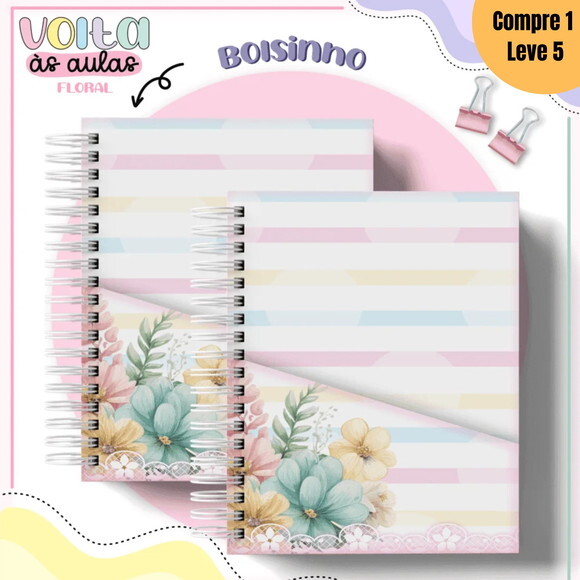 Arquivo Digital Alfabeto Floral Kit Volta às Aulas -863