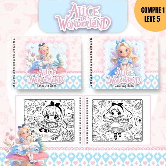 Arquivo Digital Alice Livros de Colorir -3154