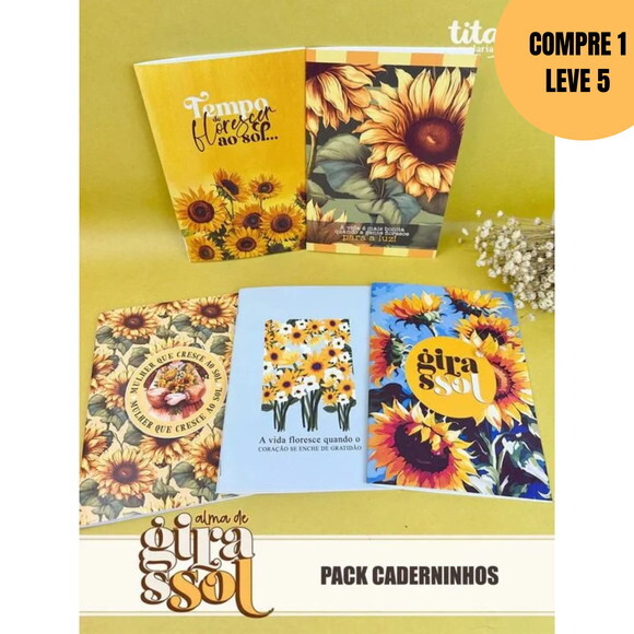 Arquivo Digital Alma de Girassol Pack Caderninhos -5935