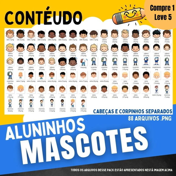 Arquivo Digital Aluninhos Meninos Volta às Aulas -1248