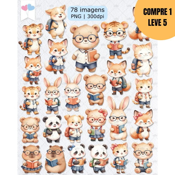 Arquivo Digital Amiguinhos da Escola Kit Digital -6196