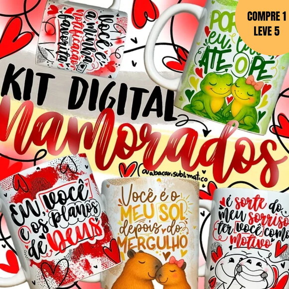 Arquivo Digital Arte para Canecas Dia dos Namorados -3850