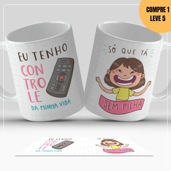 Arquivo Digital Arte para Canecas Frases Divertidas - 3580