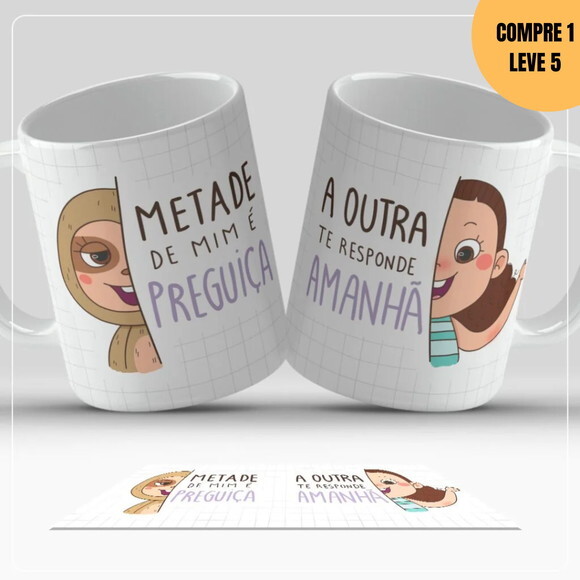 Arquivo Digital Arte para Canecas Frases Divertidas - 3580