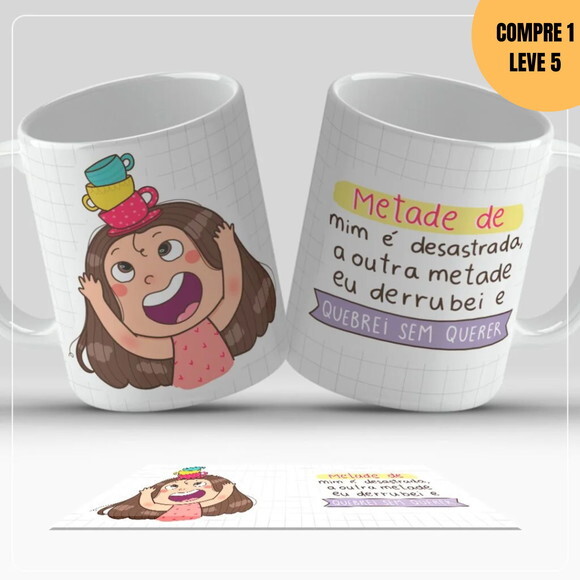 Arquivo Digital Arte para Canecas Frases Divertidas - 3580