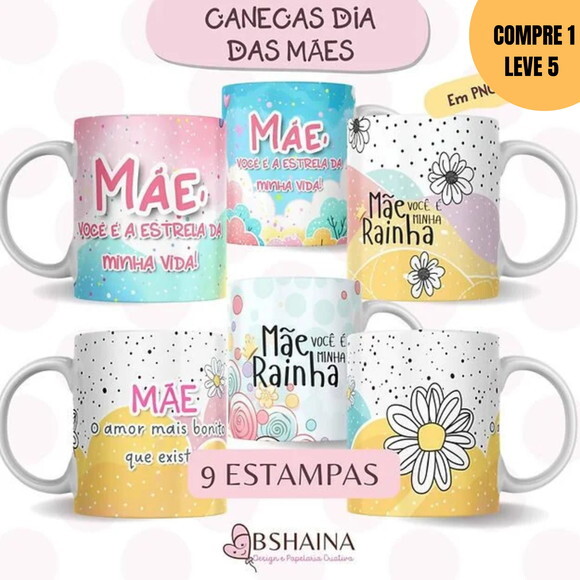 Arquivo Digital Artes Dia das Mães 2025 para Canecas -3295