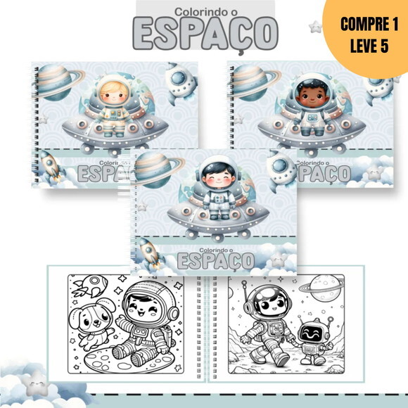 Arquivo Digital Astronauta Livro de Colorir -2750