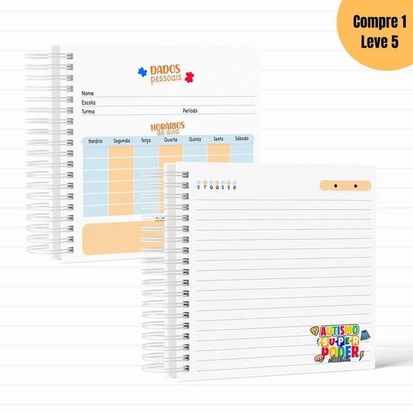 Arquivo Digital Austismo Menino Kit Escolar 2025 - 769