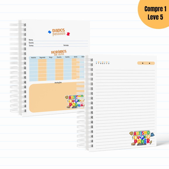 Arquivo Digital Austismo Menino Kit Escolar 2025 - 769