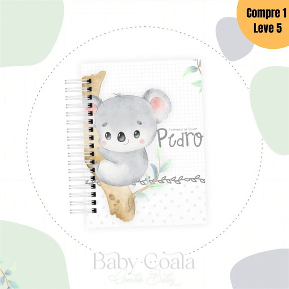 Arquivo Digital Baby Coala Menina Livro do Bebê -1298