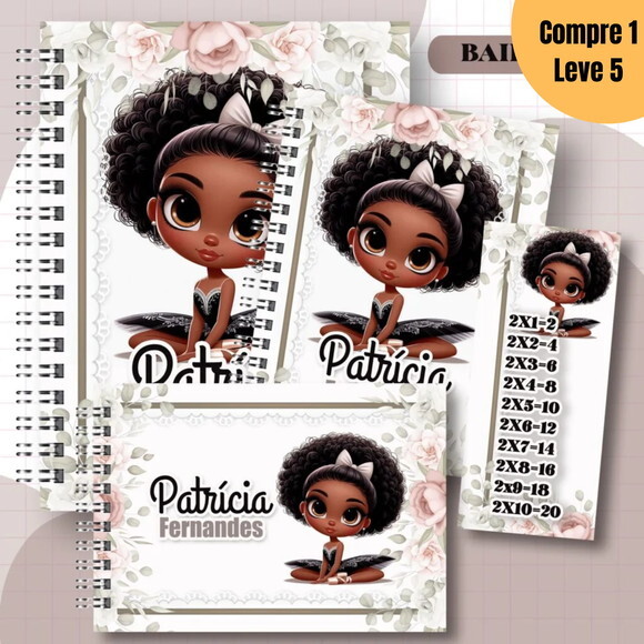 Arquivo Digital Bailarina Kit Escolar 2025 -1390