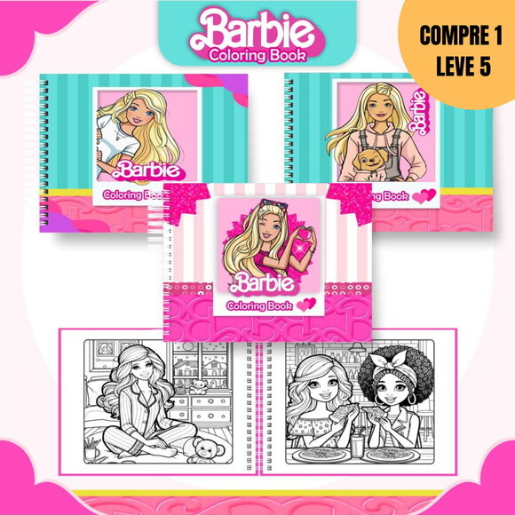 Arquivo Digital Barbie Livro de Colorir -1774