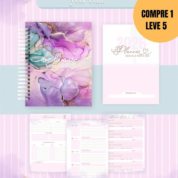 Arquivo Digital Believe You Can Agendas 2026 -5021