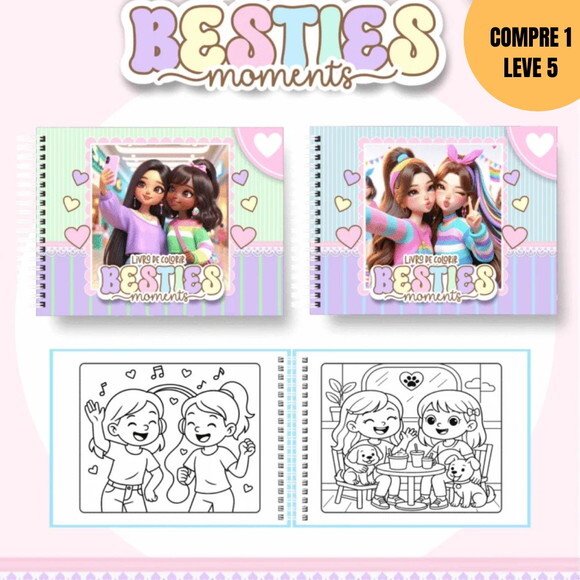 Arquivo Digital Besties Moments Livros de Colorir -4145