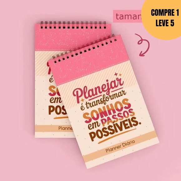 Arquivo Digital Bloco A5 Planner Diário -5936