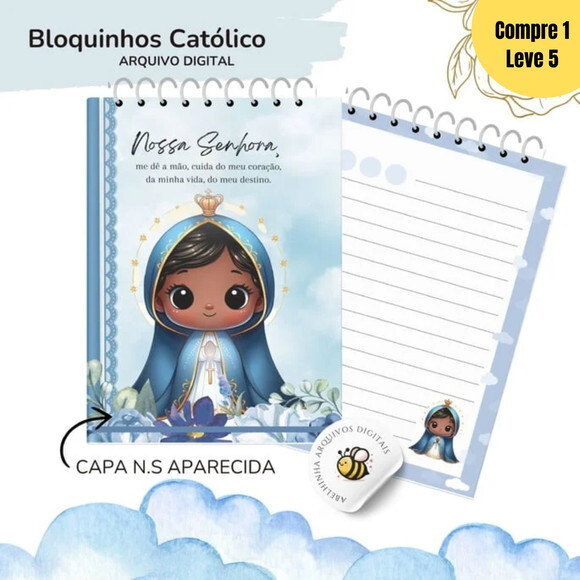 Arquivo Digital Bloquinho Católicos Encadernação -531