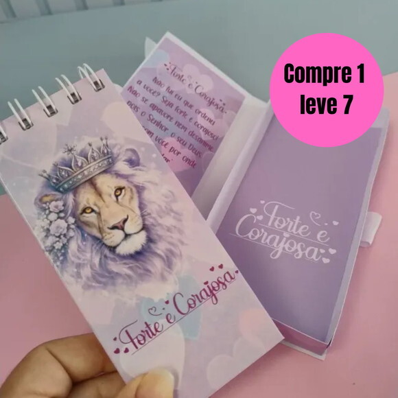 Arquivo Digital Bloquinho Forte e Corajosa Mulher 2026 -6515